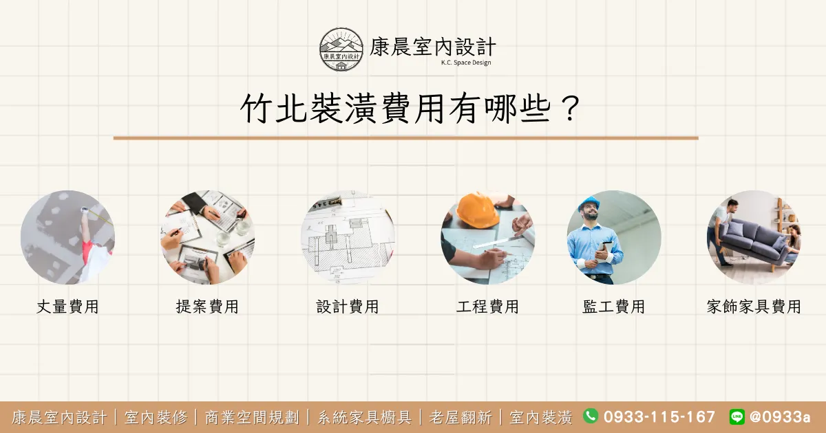 竹北裝潢費用有哪些？