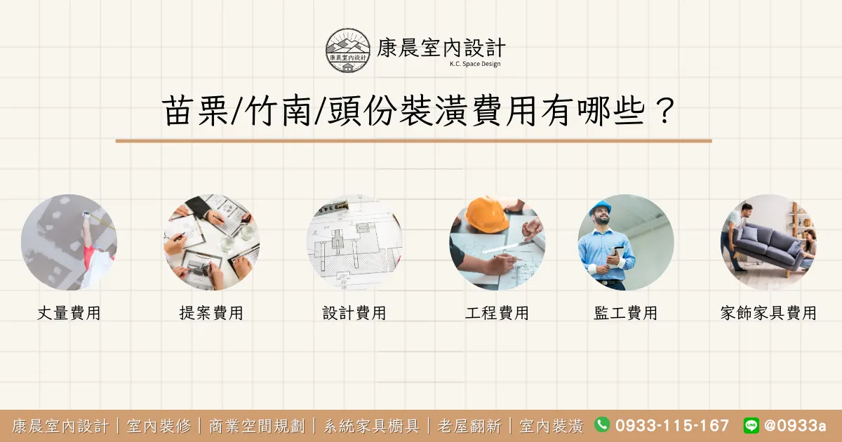 苗栗_竹南_頭份裝潢費用有哪些？