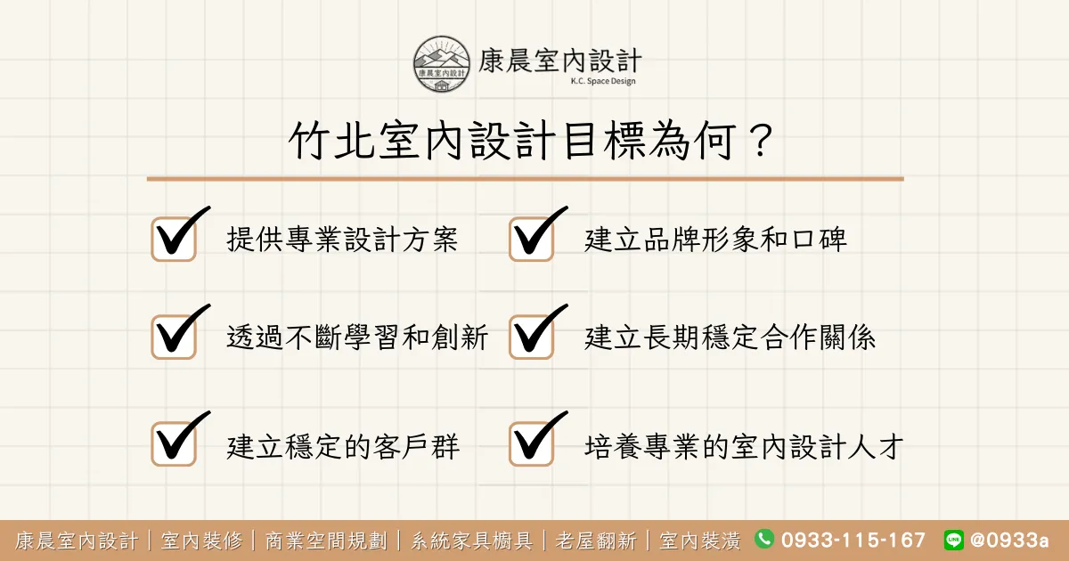 竹北室內設計目標為何？