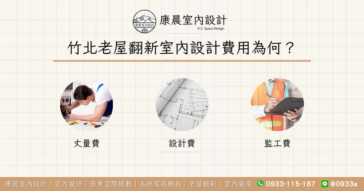 竹北老屋翻新室內設計費用為何？