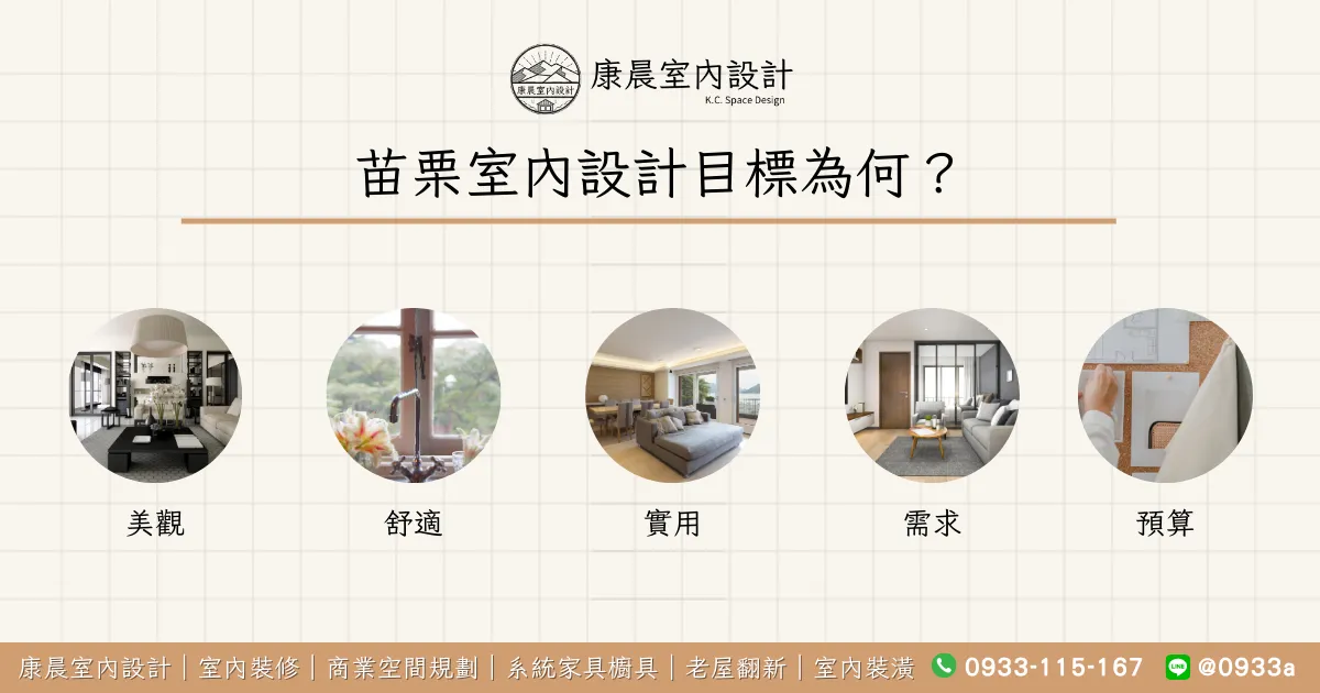 苗栗室內設計目標為何？