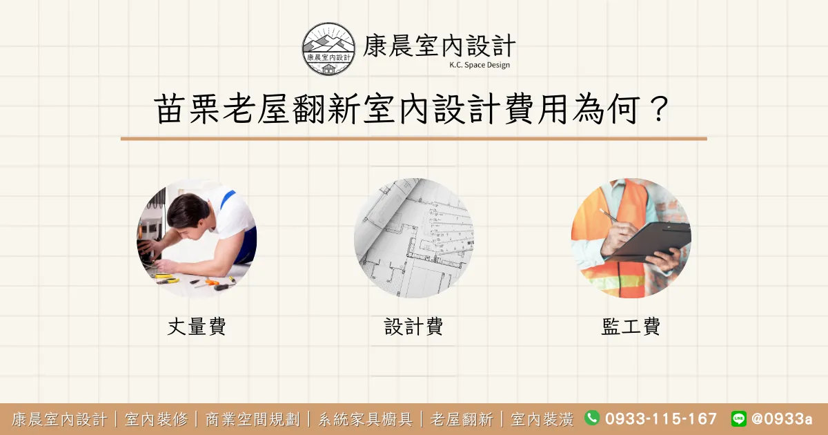 苗栗老屋翻新室內設計費用為何？