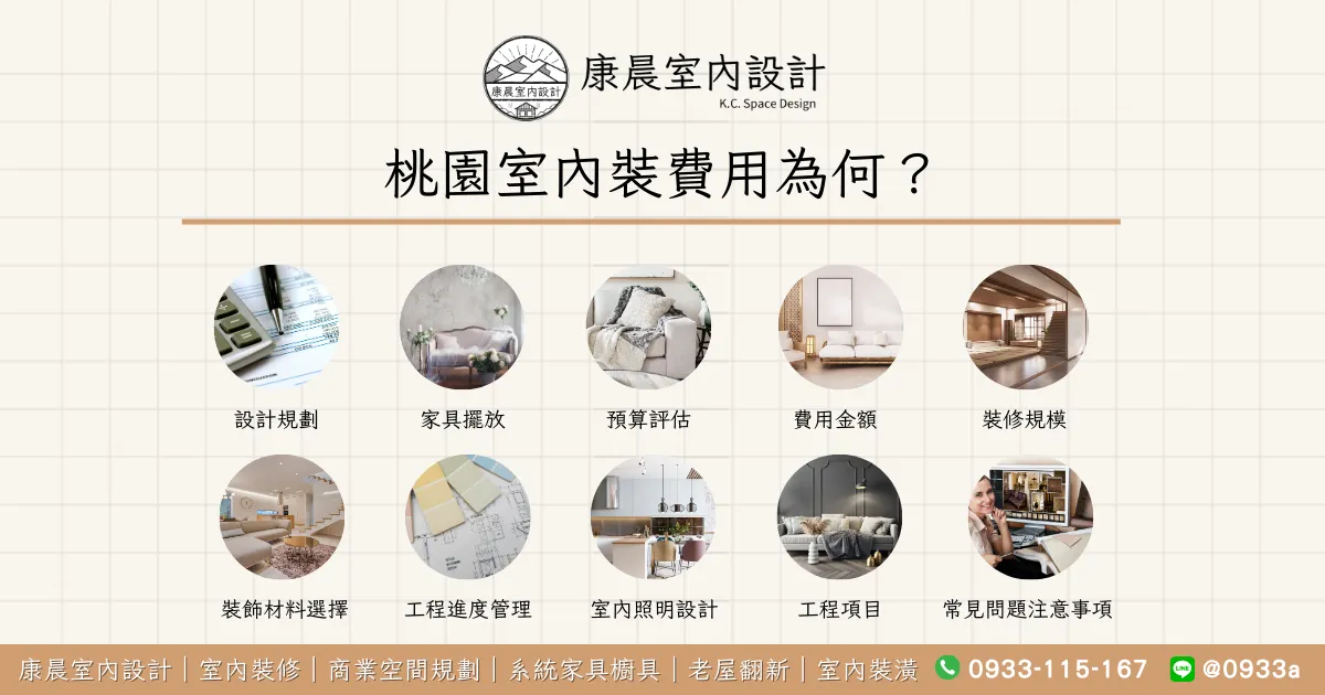 桃園室內裝費用為何？