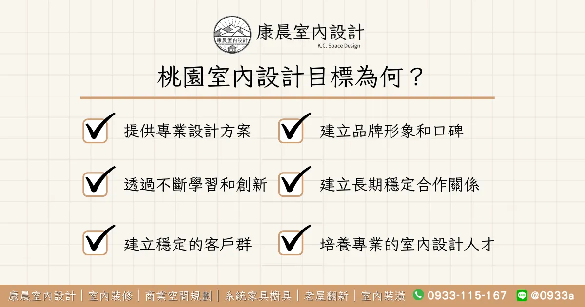 桃園室內設計目標為何？