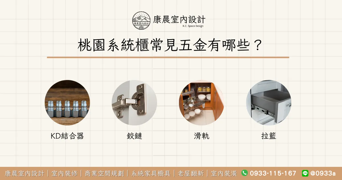 桃園系統櫃常見五金有哪些？