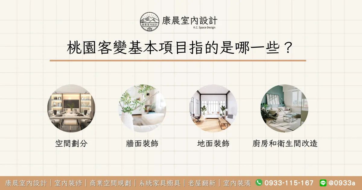 桃園客變基本項目指的是哪一些？