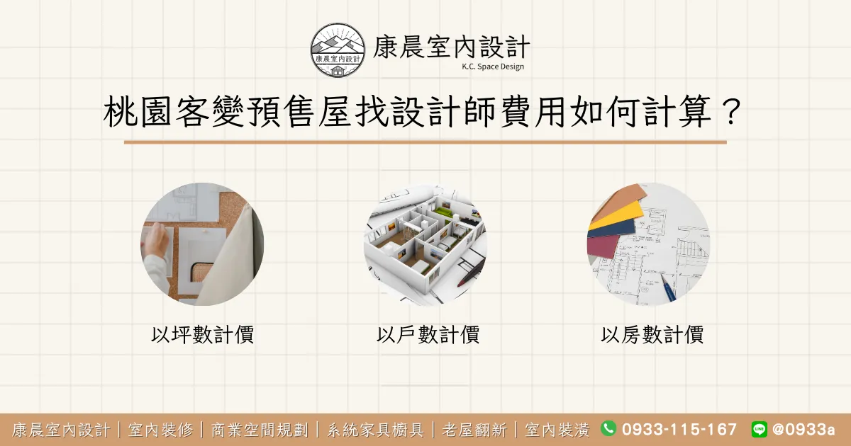桃園客變預售屋找設計師費用如何計算？