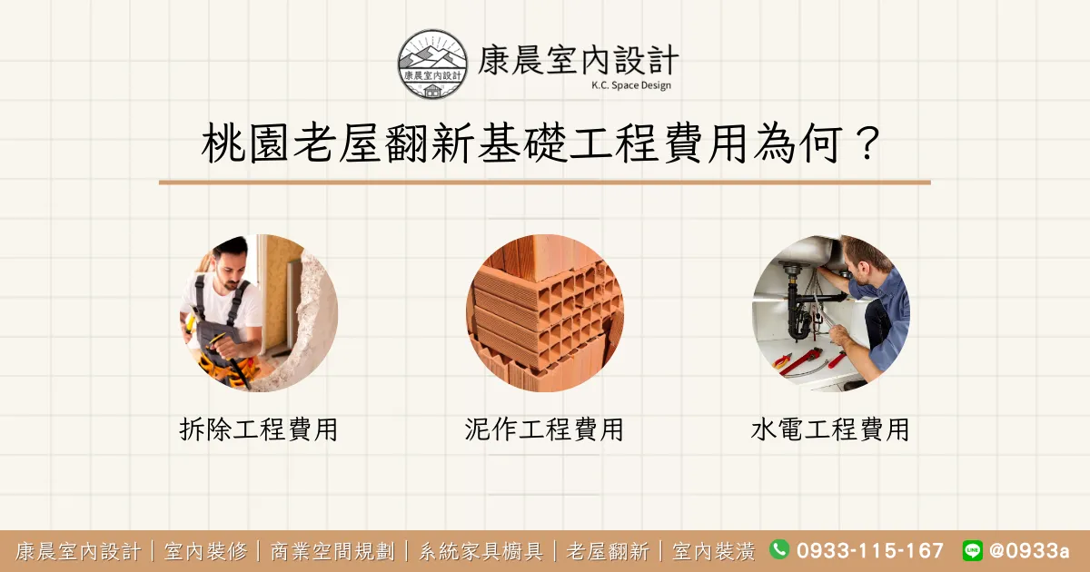 桃園老屋翻新基礎工程費用為何？