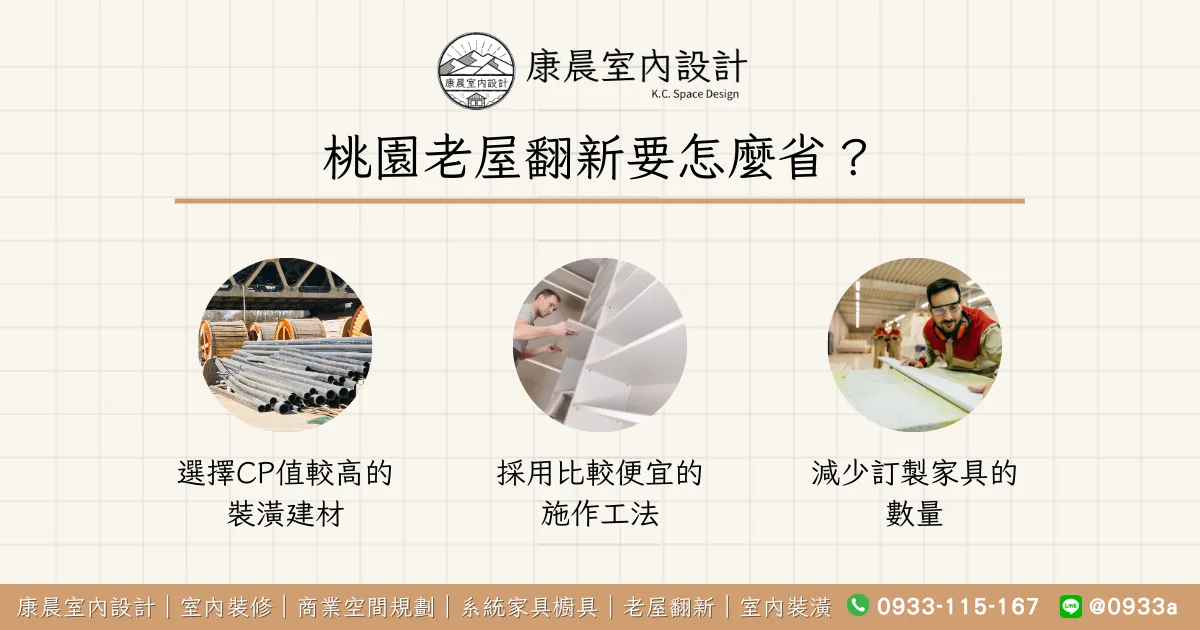 桃園老屋翻新要怎麼省？