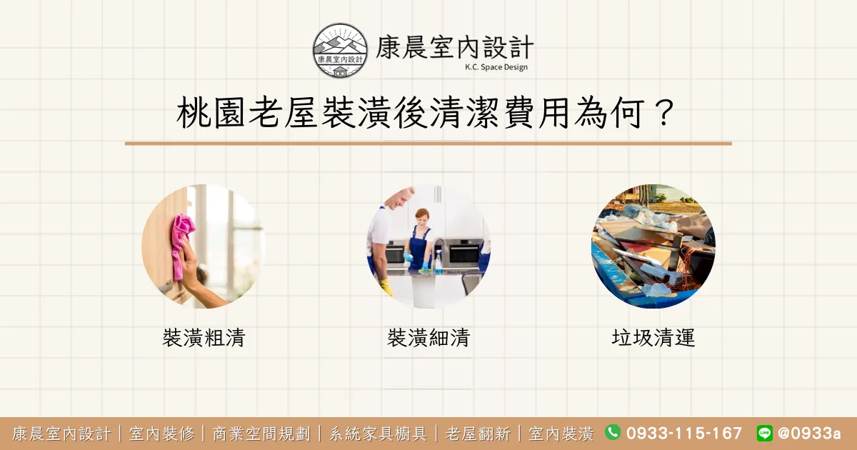 桃園老屋裝潢後清潔費用為何？