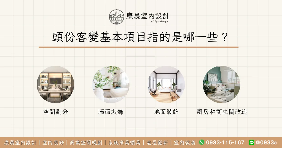 頭份客變基本項目指的是哪一些？