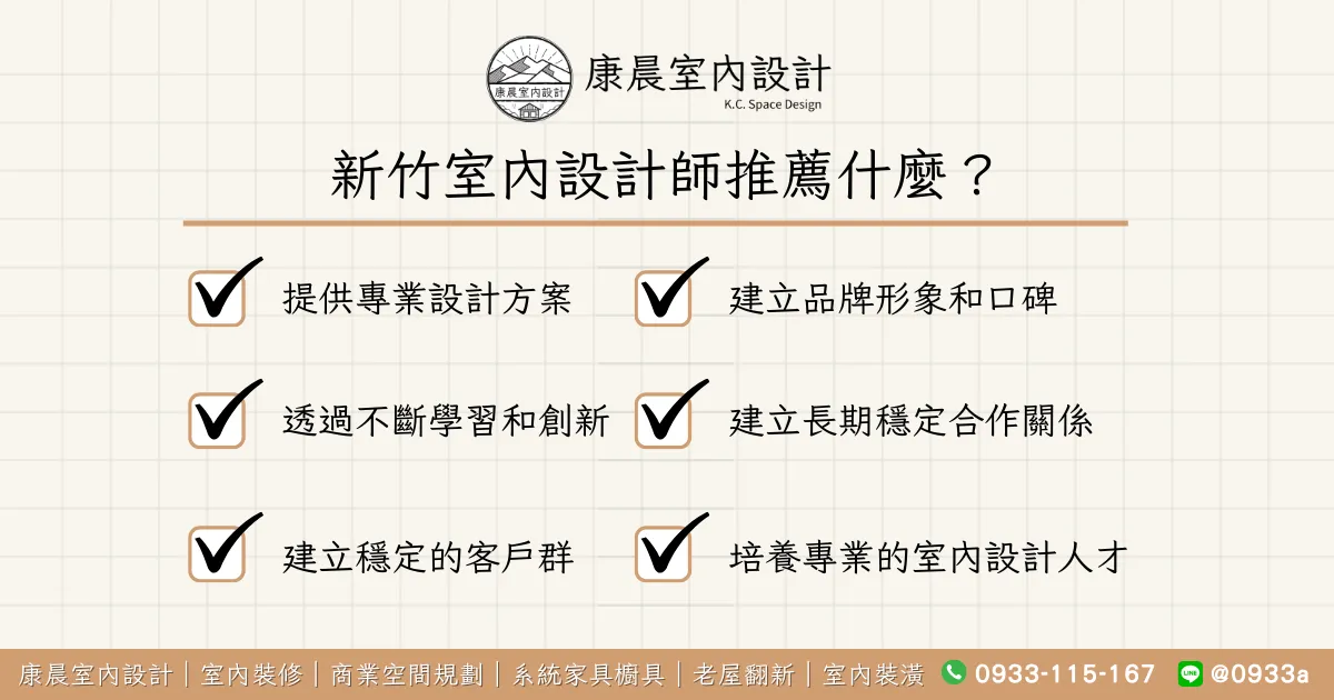新竹室內設計師推薦什麼？