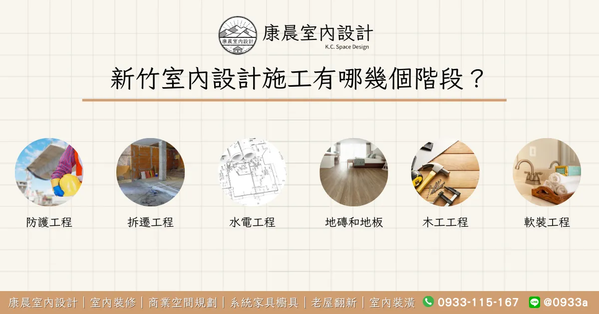 新竹室內設計施工有哪幾個階段？