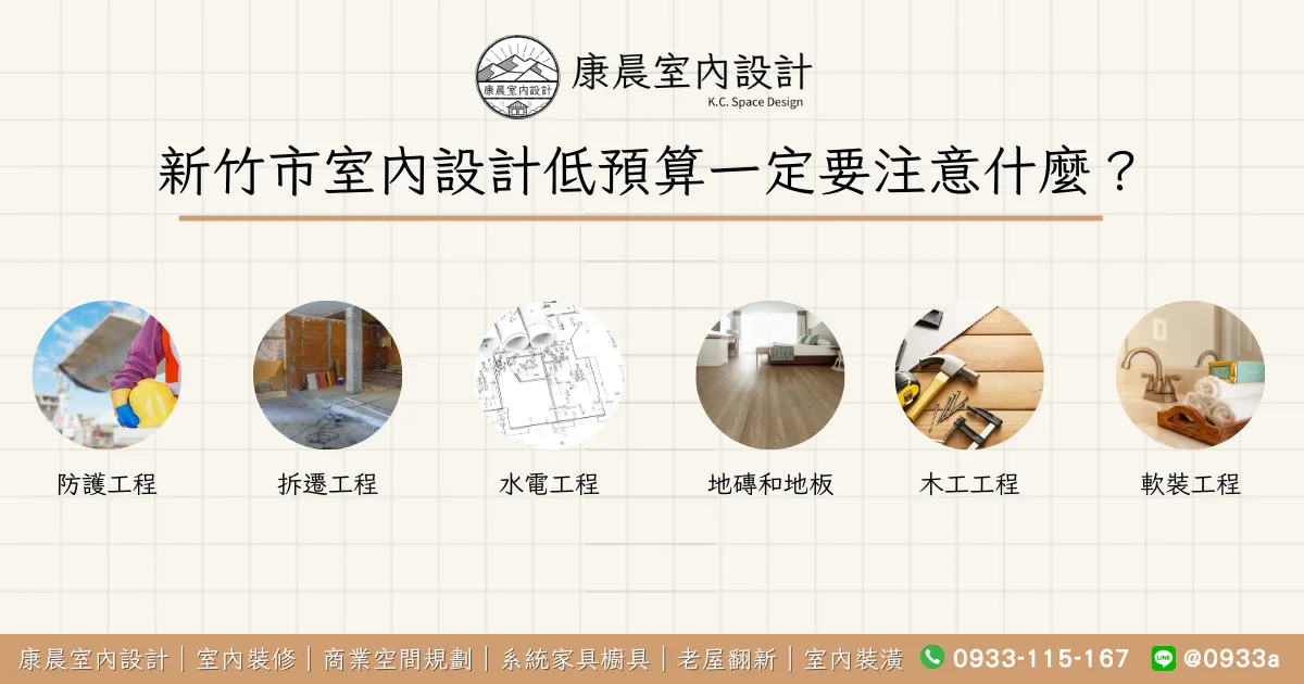 新竹市室內設計低預算一定要注意什麼？