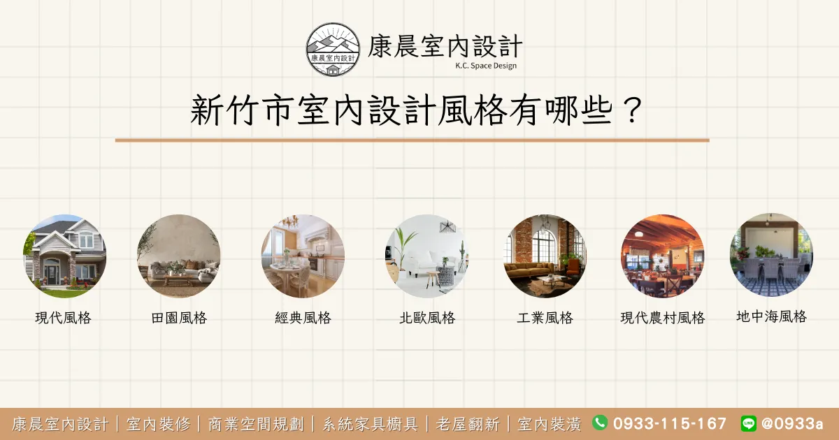 新竹市室內設計風格有哪些？