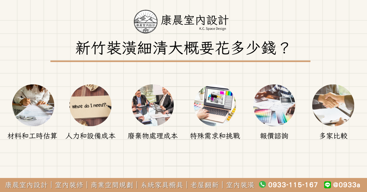 新竹裝潢細清大概要花多少錢？