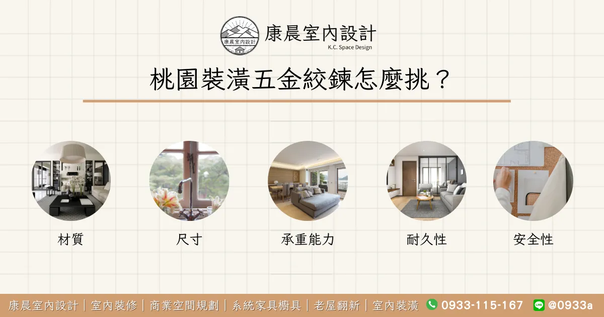 桃園裝潢五金絞鍊怎麼挑？