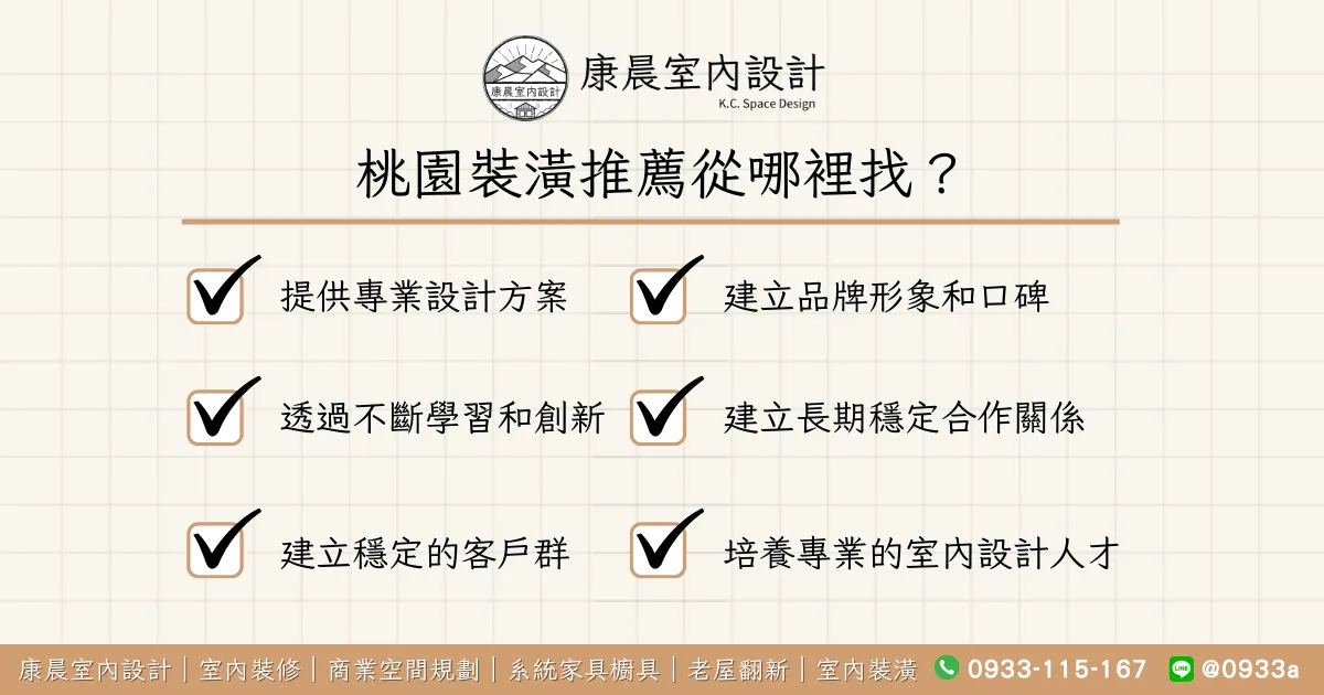 桃園裝潢推薦從哪裡找？