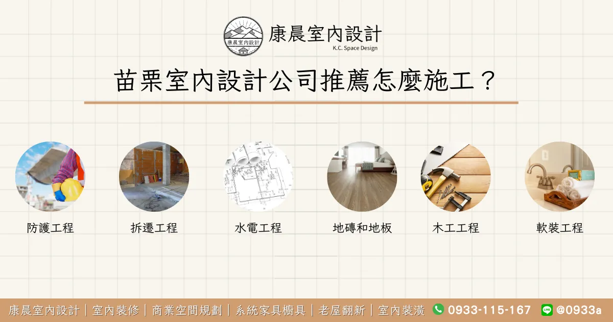 苗栗室內設計公司推薦怎麼施工？