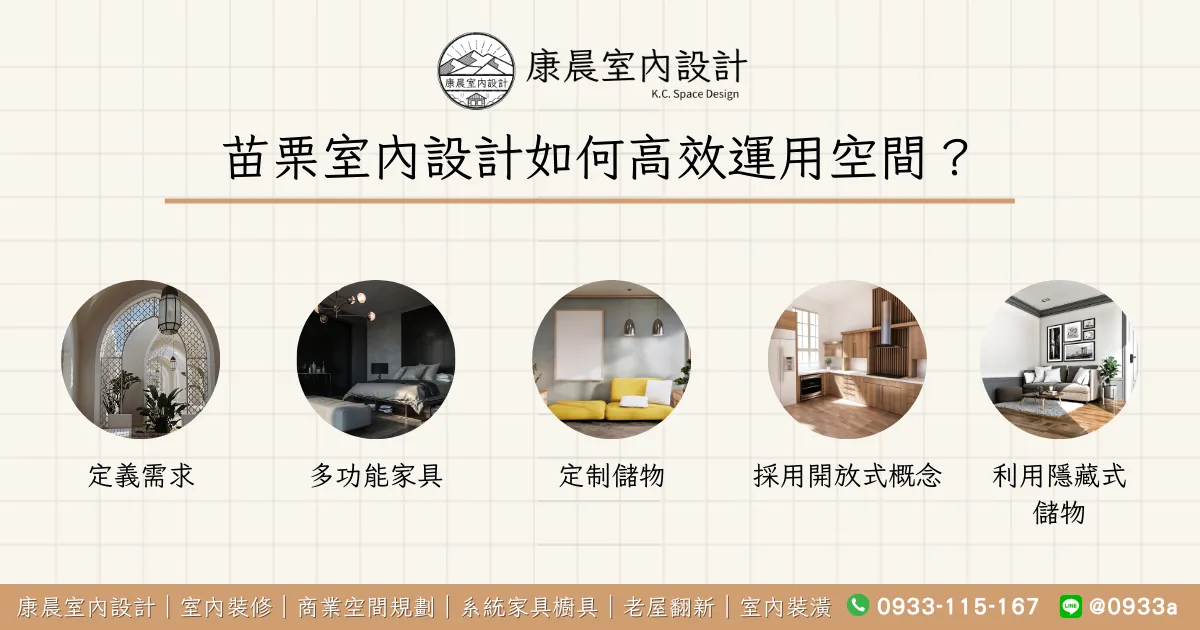 苗栗室內設計如何高效運用空間？