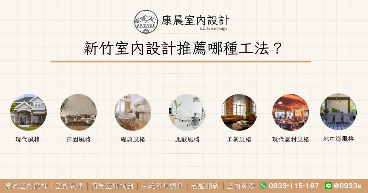 新竹室內設計推薦哪種工法？