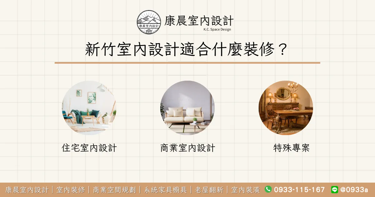 新竹室內設計適合什麼裝修？